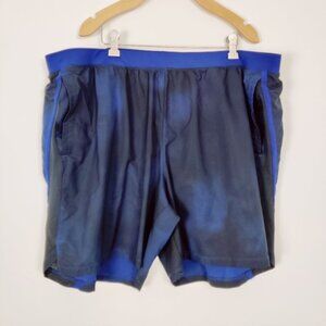Under Armour Women's Athletic Shorts in Blue Size 3XL Tie Dye Activewear Gym